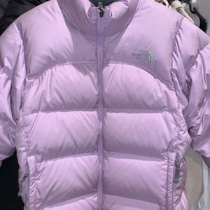 SOLD North Face lilac puffer coat